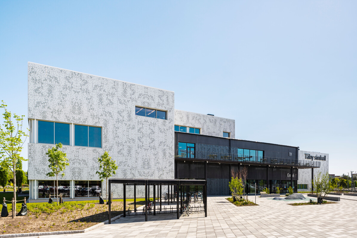 Täby swimming hall, photographed by architectural photographer Mattias Hamrén