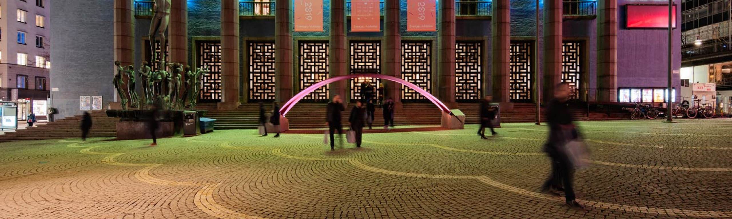 Entrance to the Architecture Awards 2019, designed by Varg Arkitekter. Photographed by architectural photographer Mattias Hamrén.