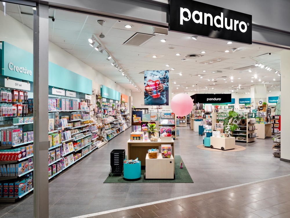 The Panduro store in Sickla Köpkvarter, photographed by interior photographer Mattias Hamrén.