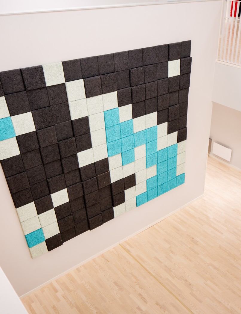 BAUX Acoustic 3D Pixel panels.