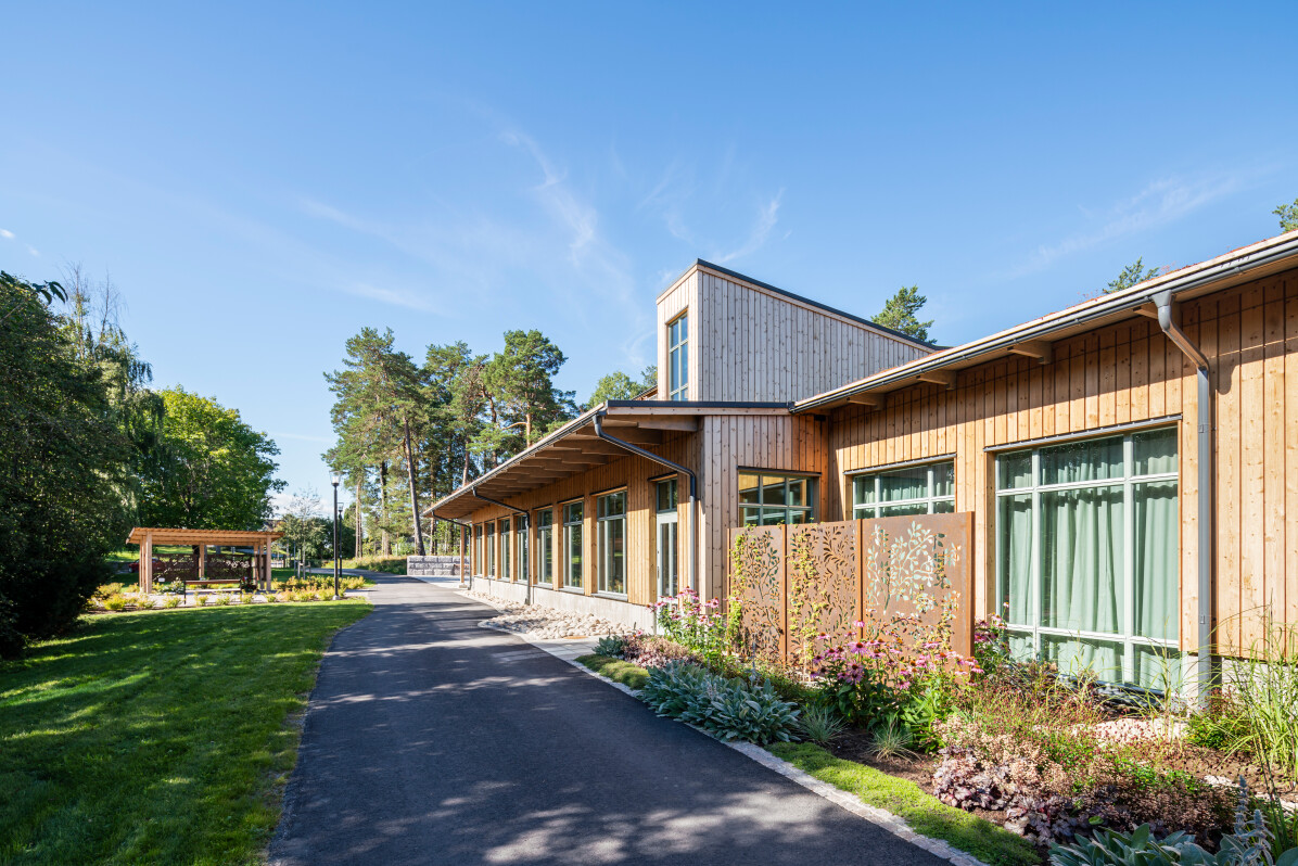 Västra kapellet i Söderhamn, fotograferat av arkitekturfotograf Mattias Hamrén.