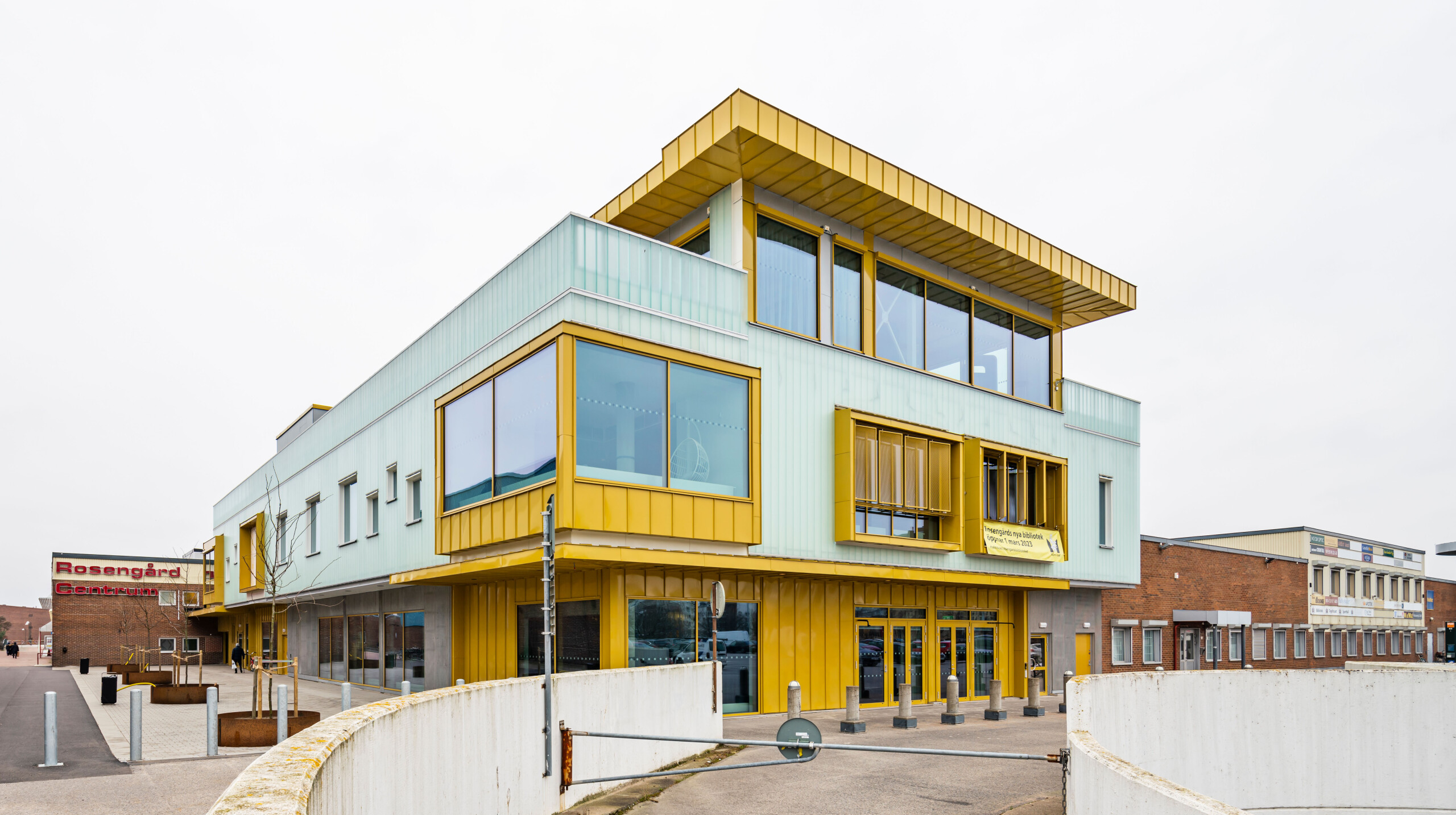 Rosengårdsbiblioteket av Panorama Arkitekter, fotograferat av interiörfotograf Mattias Hamrén