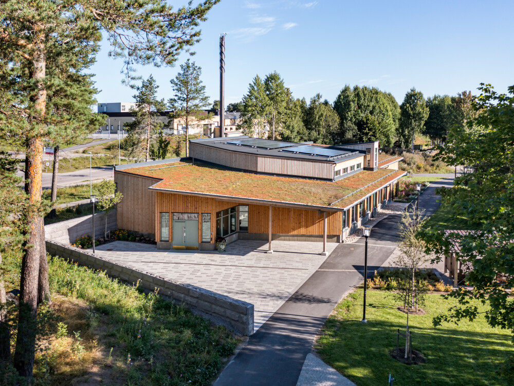 Västra kapellet in Söderhamn, photographed by architectural photographer Mattias Hamrén.