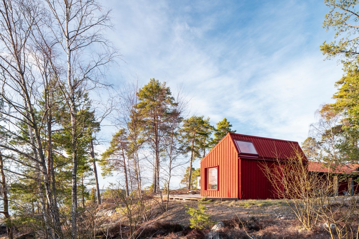 Monochrome House by Lookofsky Architecture, photographed by architectural photographer Mattias Hamrén