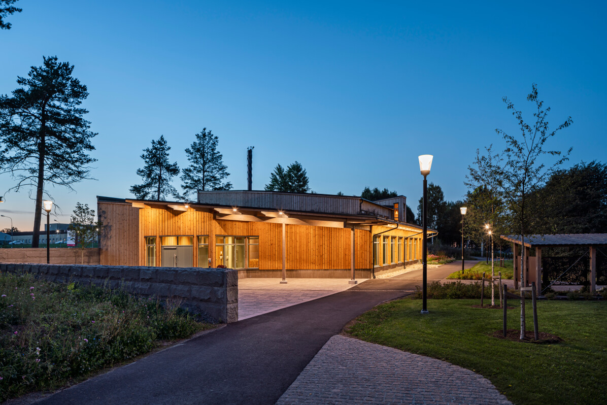 Västra kapellet in Söderhamn, photographed by architectural photographer Mattias Hamrén.