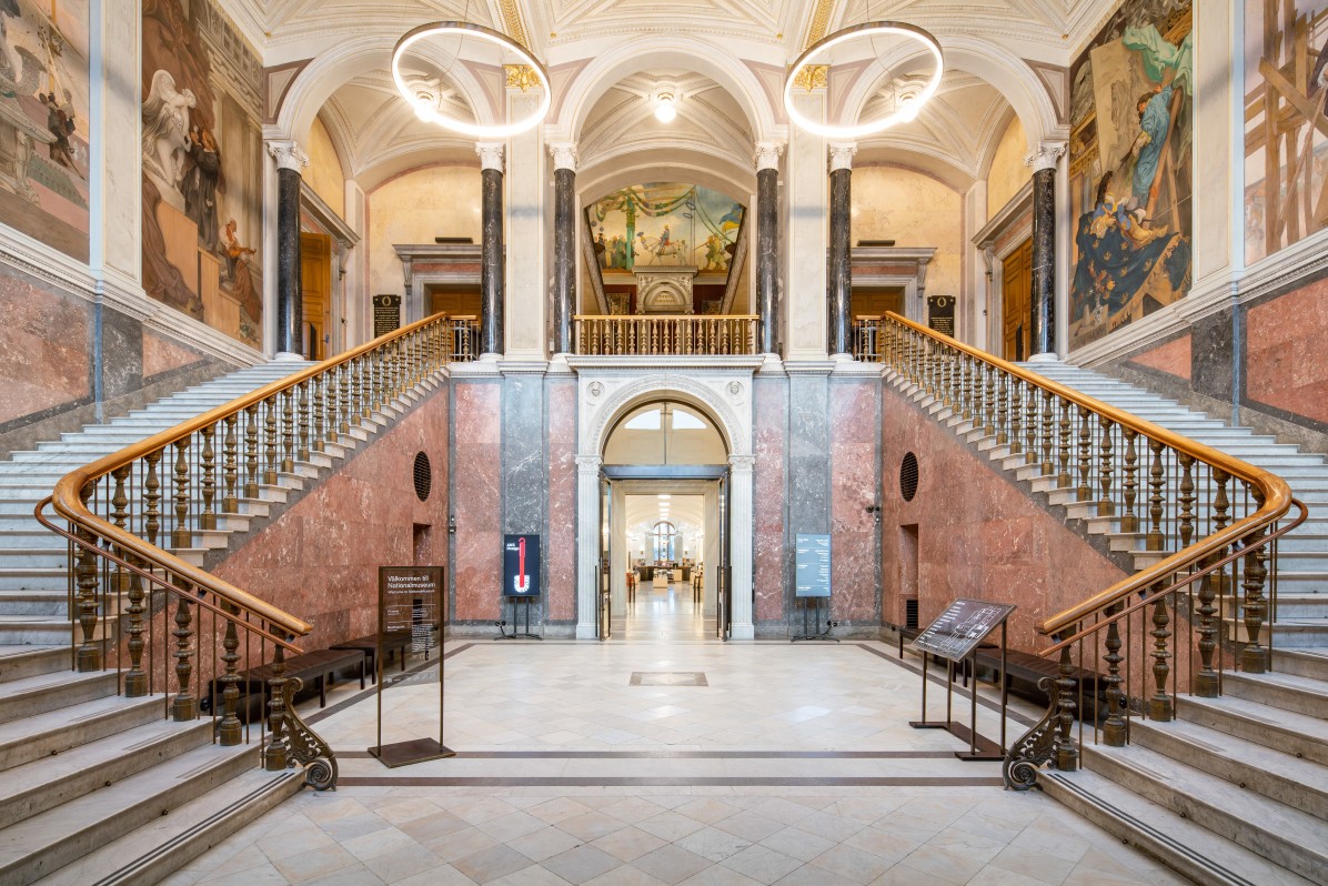 Nationalmuseum i Stockholm, fotograferad av arkitekturfotograf Mattias Hamrén.