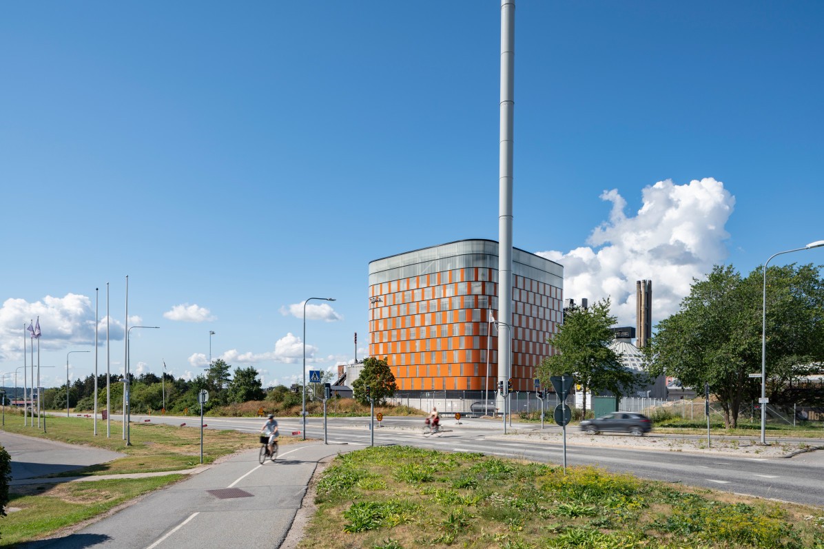 Vattenfall’s new power plant in Uppsala, Carpe Futurum. By architectural firm Liljewall arkitekter.