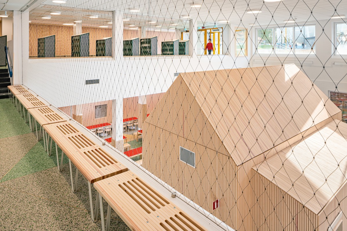 Open interior at Bobergsskolan by Max Arkitekter.