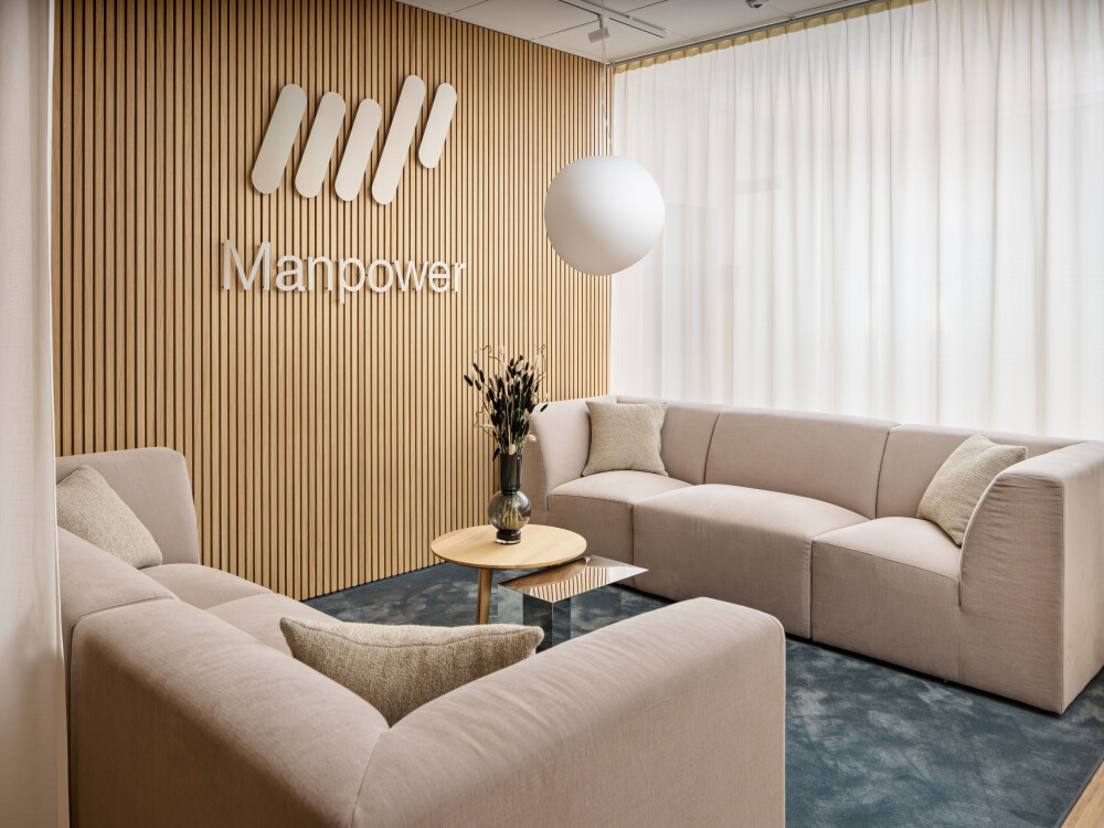 Manpower i Göteborg, designad av Swefurn. Fotograferat av inredningsfotograf Mattias Hamrén.