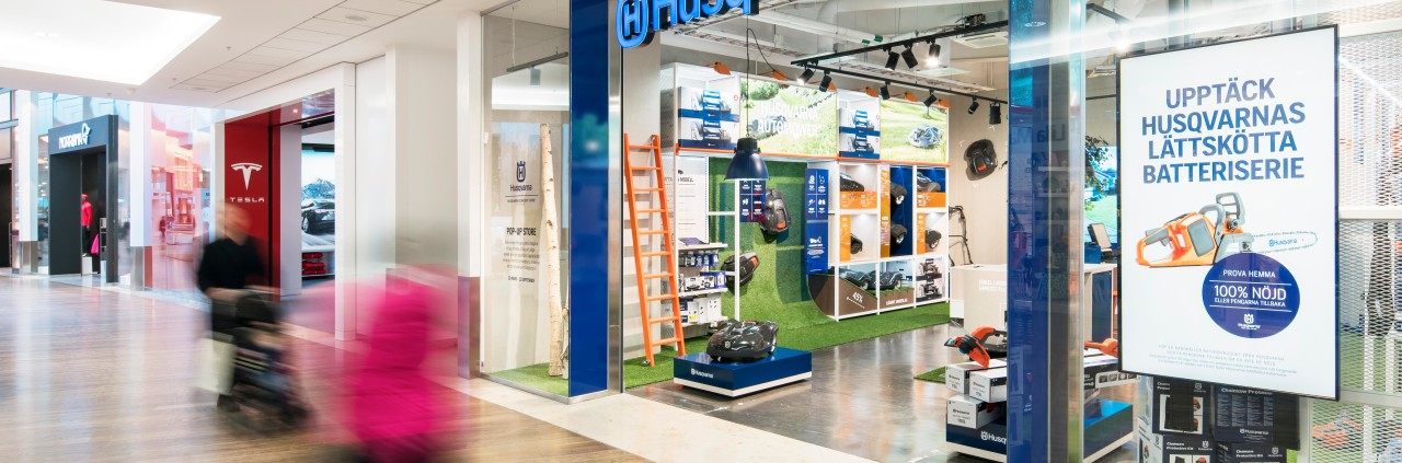 Husqvarna Pop-Up Store i Täby Centrum