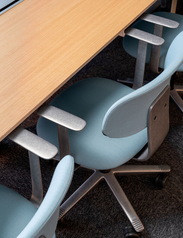 Interior photo of a conference room, designed by Bang Universe