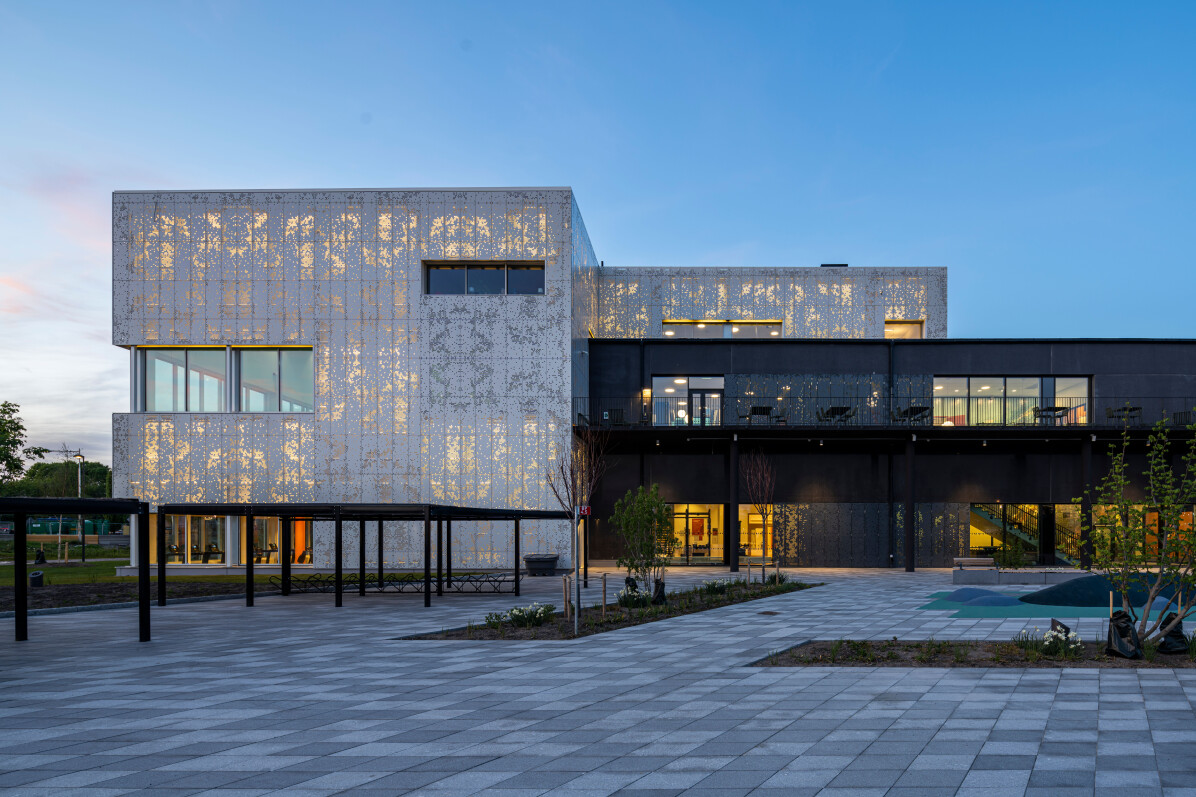 Täby swimming hall, photographed by architectural photographer Mattias Hamrén