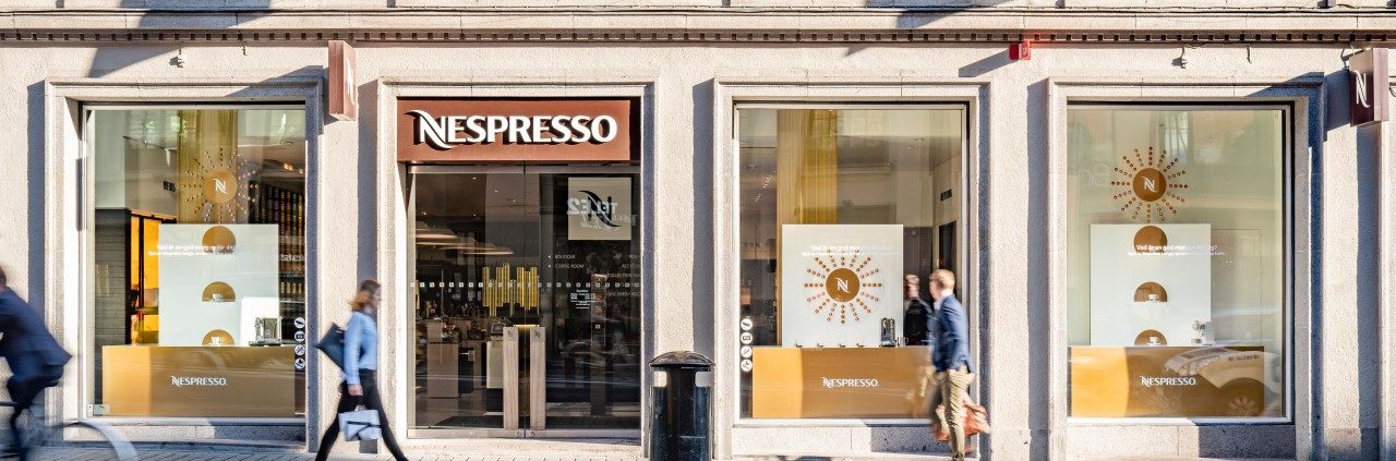 Nespresso Store på Kungsgatan i Stockholm, fotograferat av Mattias Hamrén.