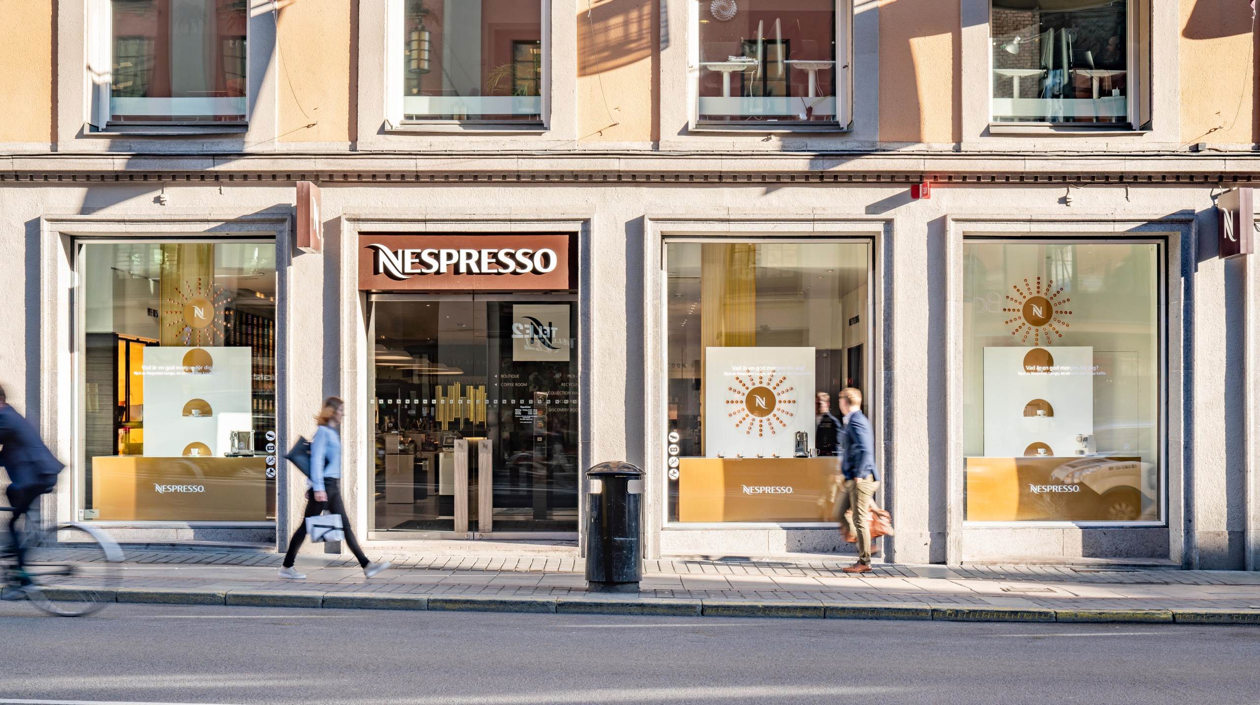 Nespresso Store på Kungsgatan i Stockholm, fotograferat av Mattias Hamrén.