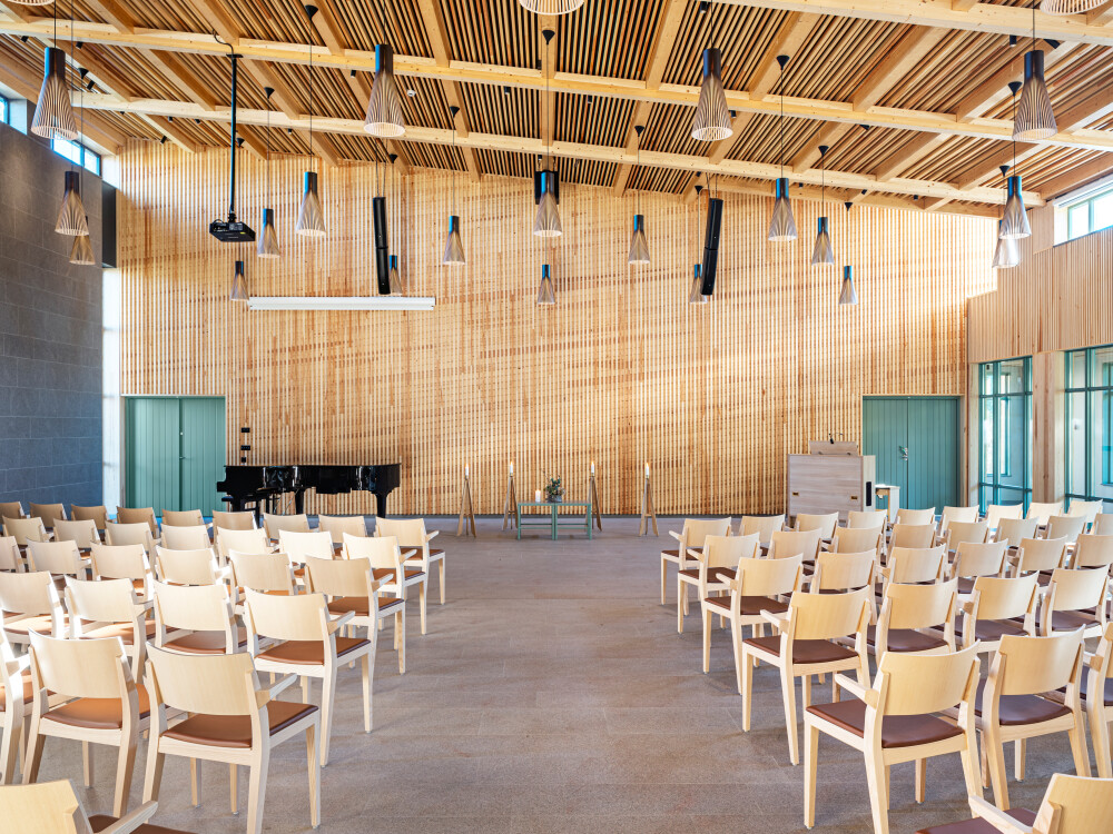 Västra kapellet in Söderhamn, photographed by architectural photographer Mattias Hamrén.