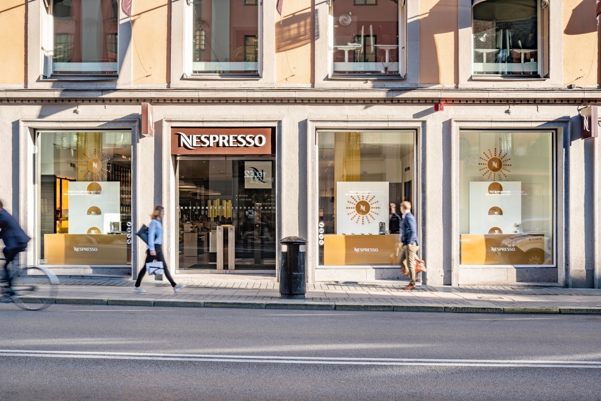 Nespresso Store på Kungsgatan i Stockholm, fotograferat av Mattias Hamrén.