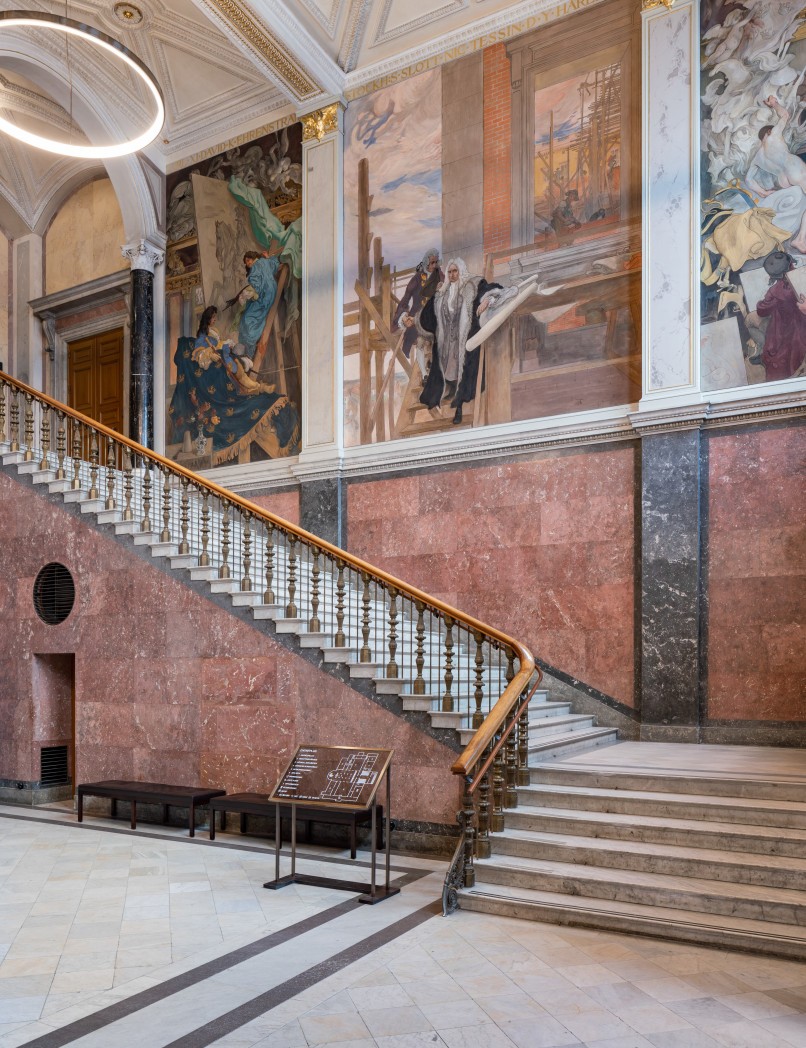 National Museum entrance and stairs.