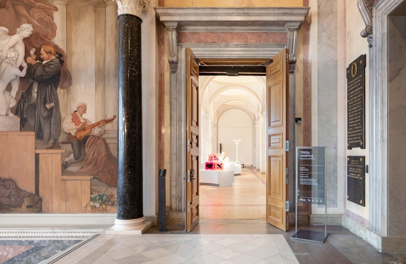 Entrance to one of the exhibitions at the National Museum.